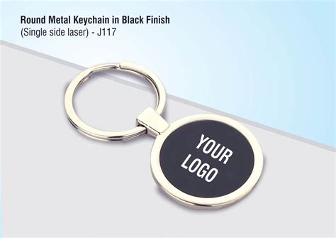 Black Metal Keychain 